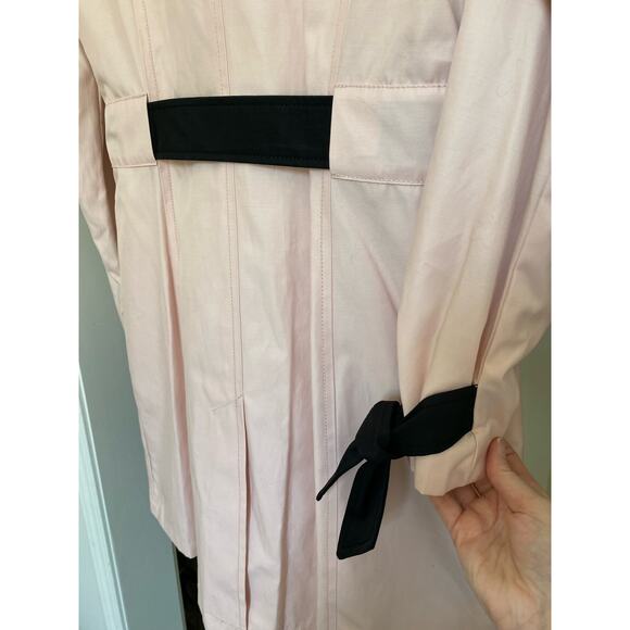 NWT Feminine Antonio Melani Pale Pink Trench Coat Jacket Classy Jacket Medium - Picture 7 of 9